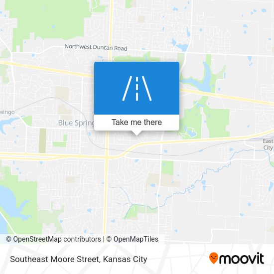 Southeast Moore Street map