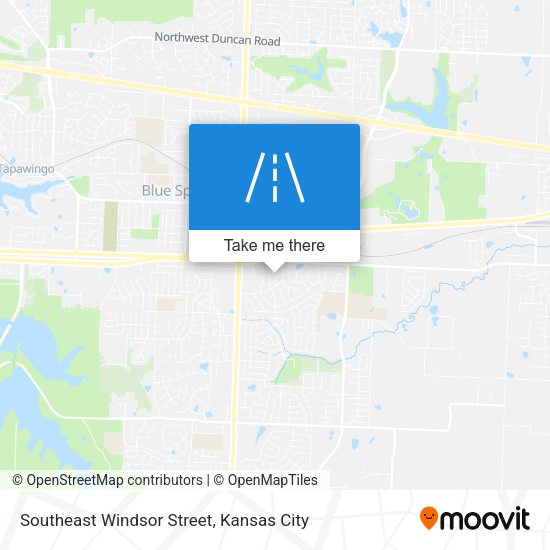 Southeast Windsor Street map