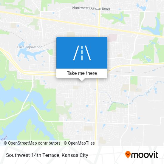 Southwest 14th Terrace map