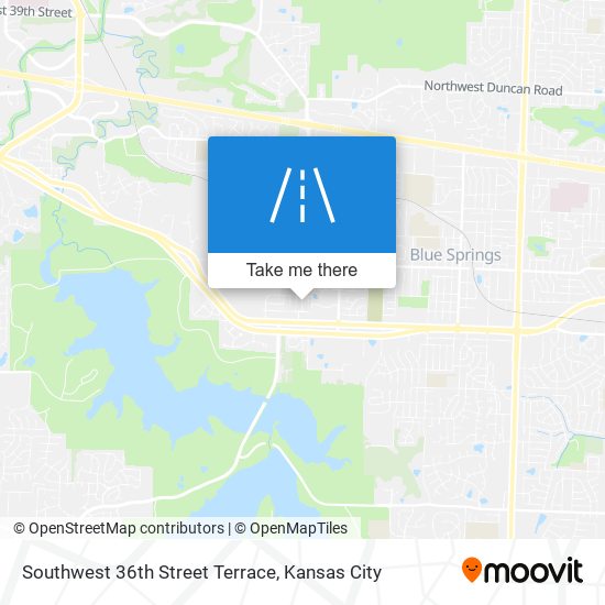 Southwest 36th Street Terrace map
