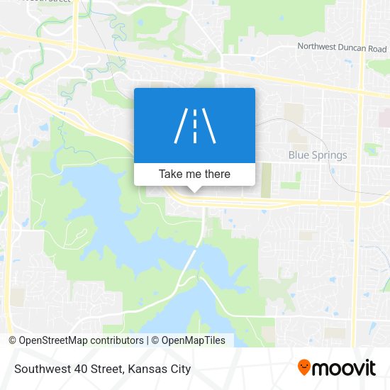 Southwest 40 Street map