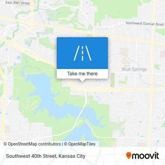 Southwest 40th Street map