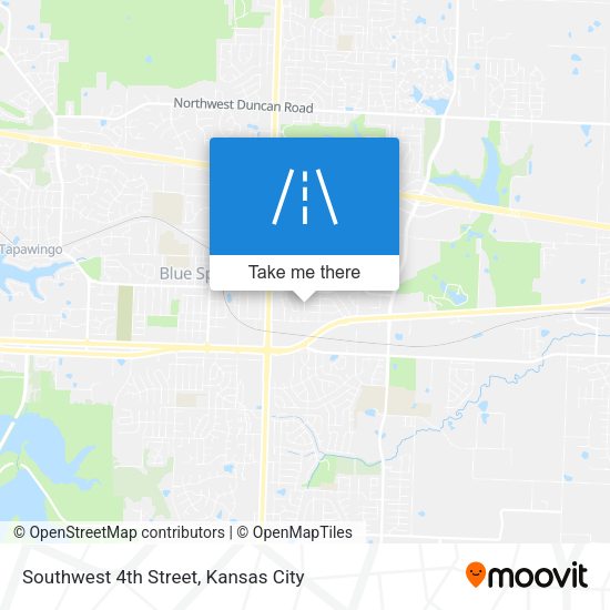 Southwest 4th Street map