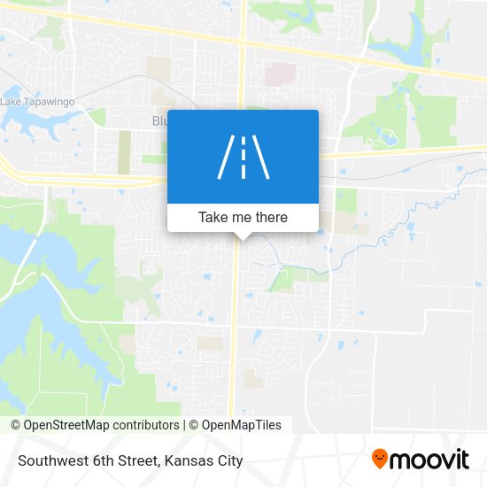Southwest 6th Street map