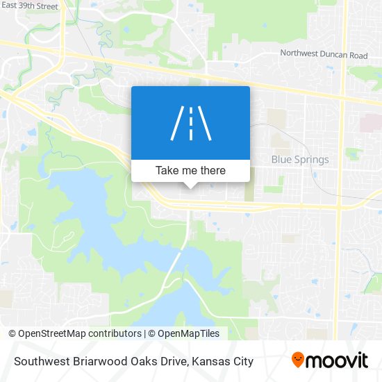 Mapa de Southwest Briarwood Oaks Drive