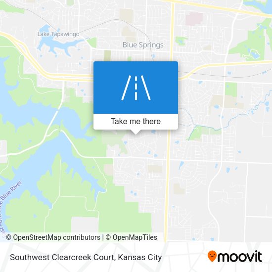 Southwest Clearcreek Court map