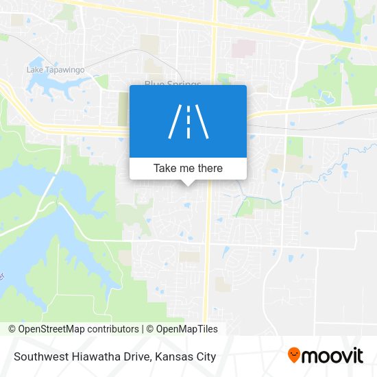 Southwest Hiawatha Drive map
