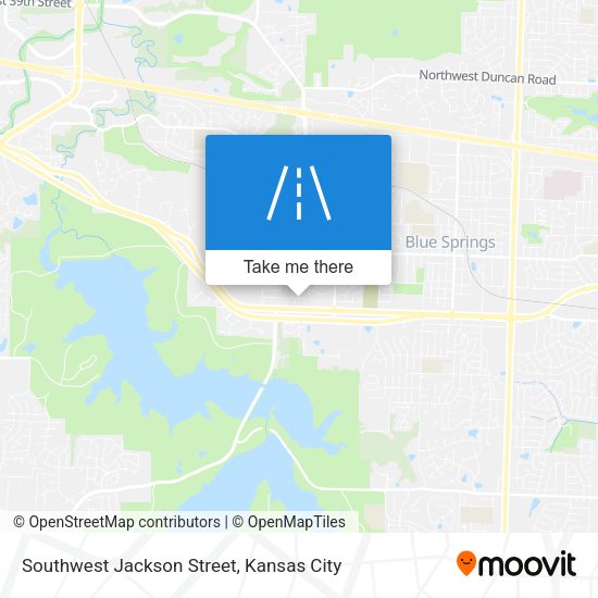 Southwest Jackson Street map
