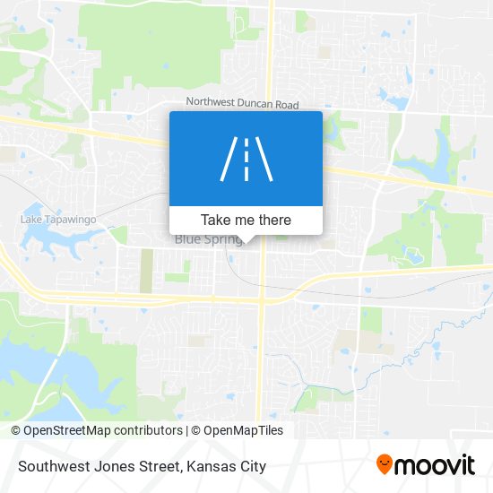 Southwest Jones Street map