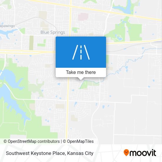 Southwest Keystone Place map