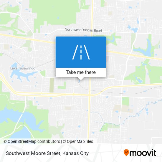 Southwest Moore Street map