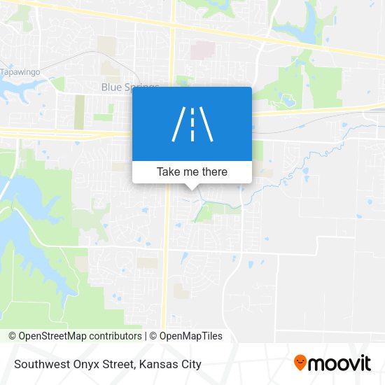 Southwest Onyx Street map