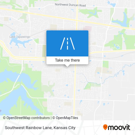 Mapa de Southwest Rainbow Lane