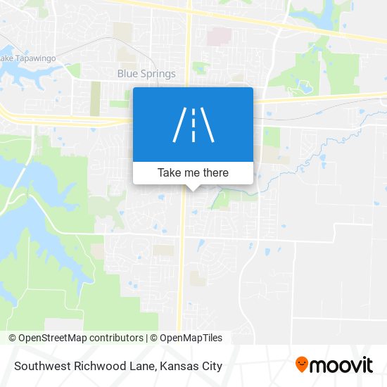 Southwest Richwood Lane map