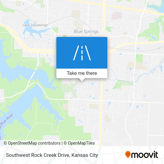 Southwest Rock Creek Drive map