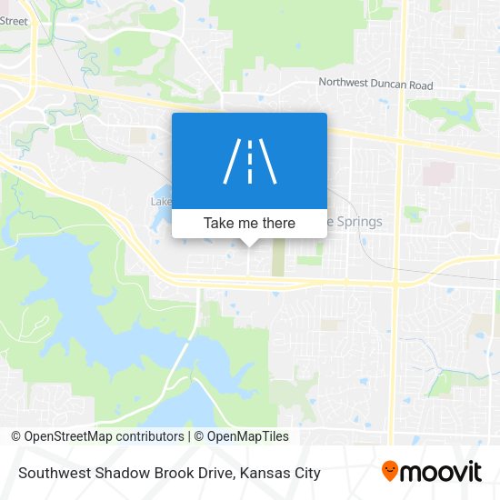 Mapa de Southwest Shadow Brook Drive