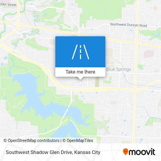 Southwest Shadow Glen Drive map