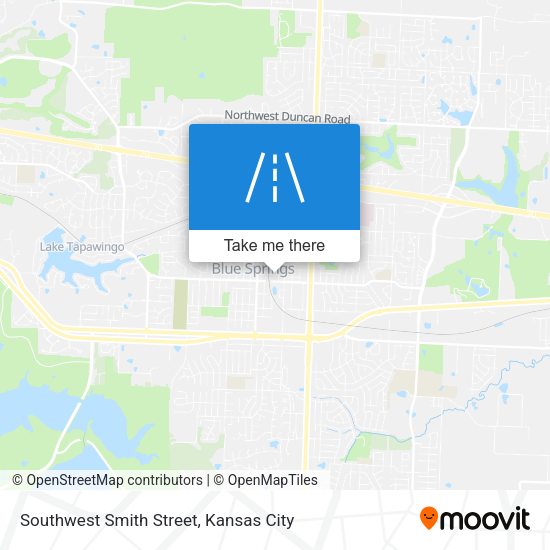 Southwest Smith Street map