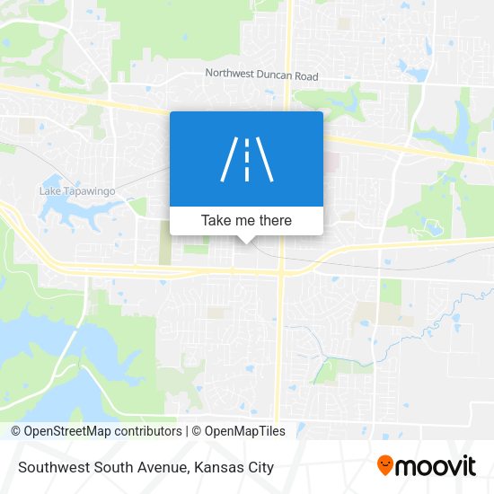 Southwest South Avenue map