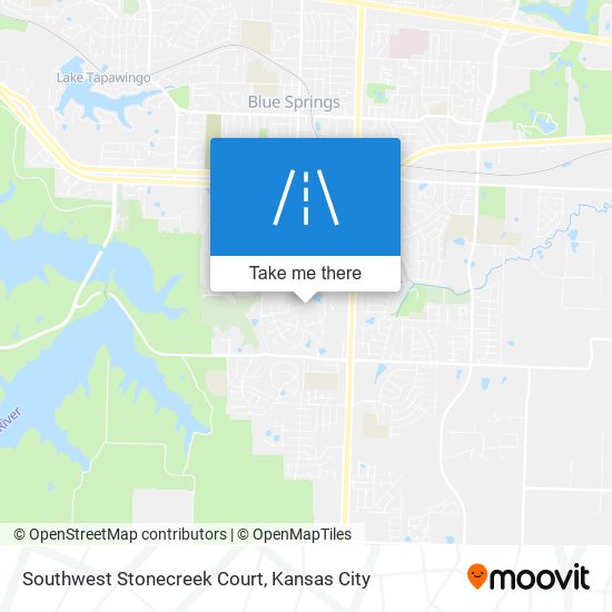 Southwest Stonecreek Court map