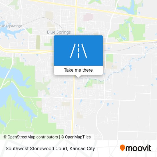 Southwest Stonewood Court map
