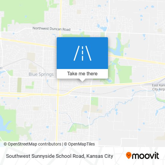 Southwest Sunnyside School Road map