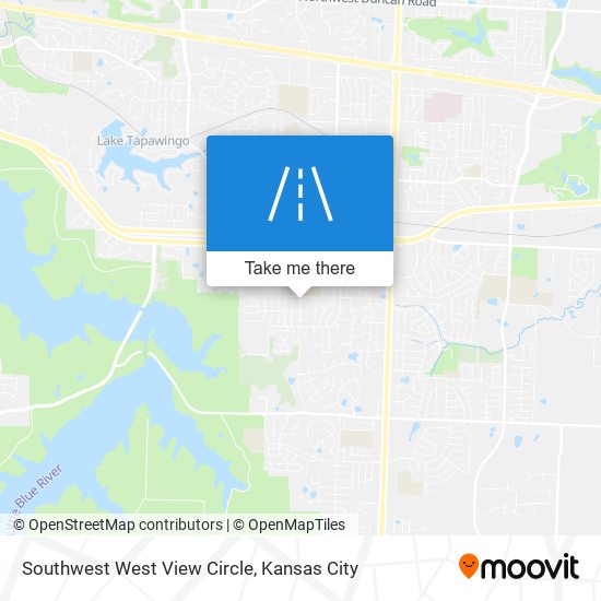 Southwest West View Circle map