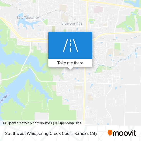 Mapa de Southwest Whispering Creek Court