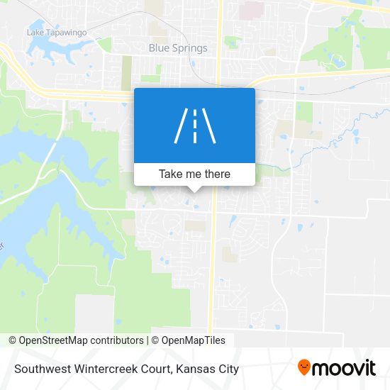 Southwest Wintercreek Court map