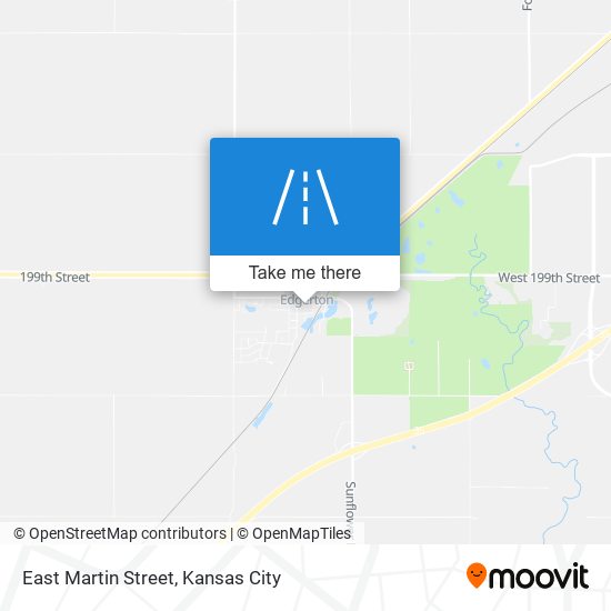 East Martin Street map