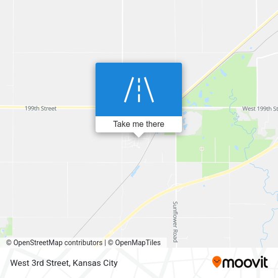 West 3rd Street map