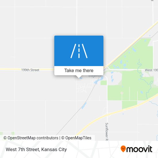 West 7th Street map