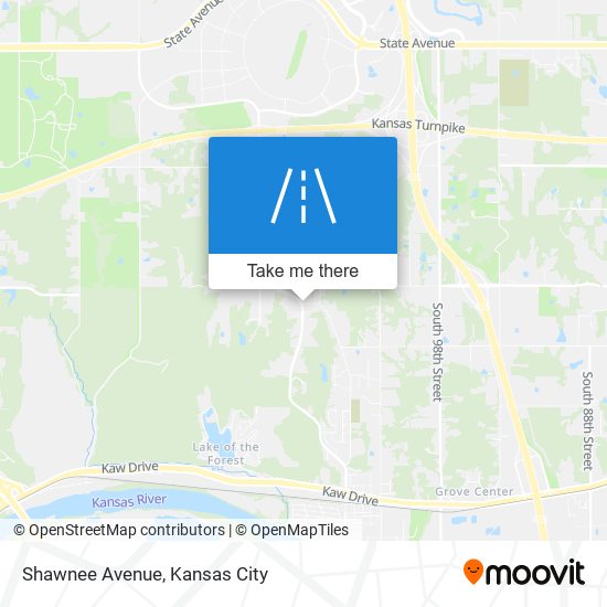 Shawnee Avenue map