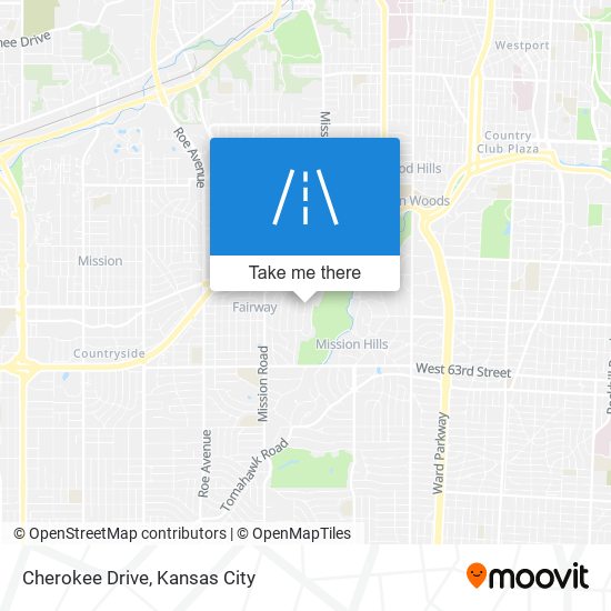 Cherokee Drive map