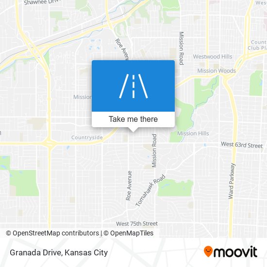 Granada Drive map