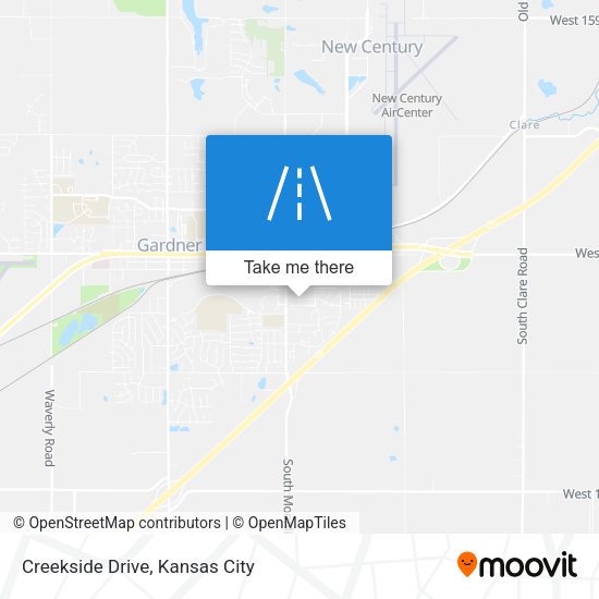 Mapa de Creekside Drive