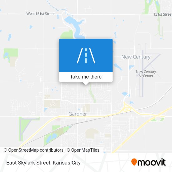 East Skylark Street map