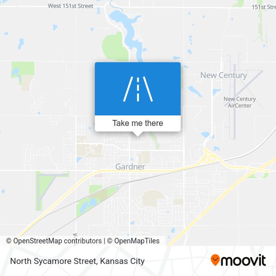 North Sycamore Street map