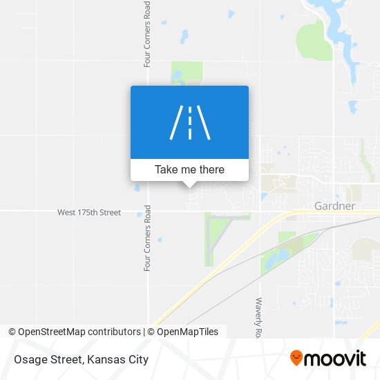 Osage Street map