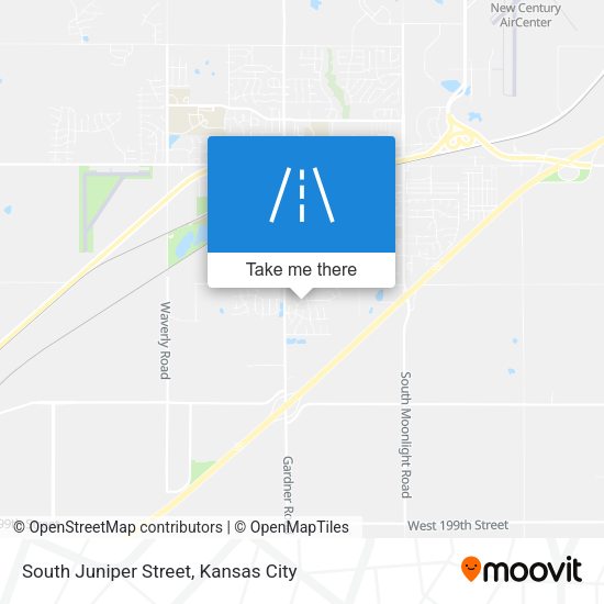 South Juniper Street map