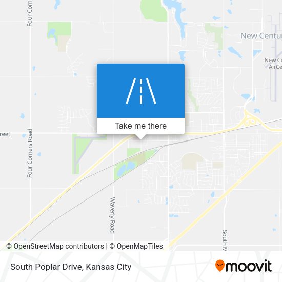 South Poplar Drive map