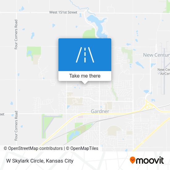 W Skylark Circle map