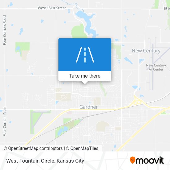 West Fountain Circle map