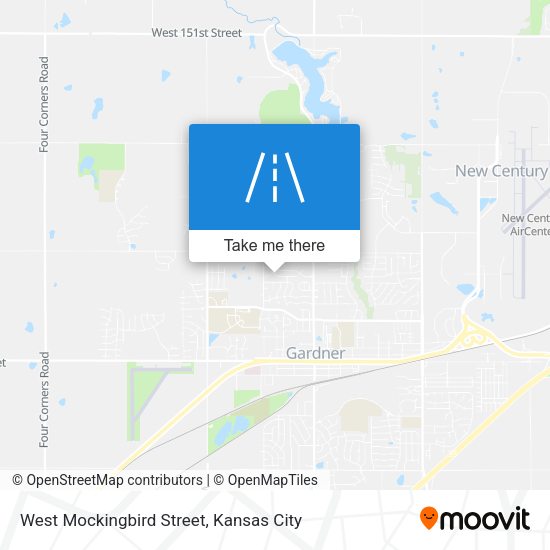 West Mockingbird Street map