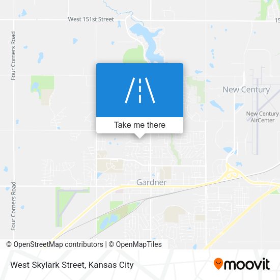West Skylark Street map