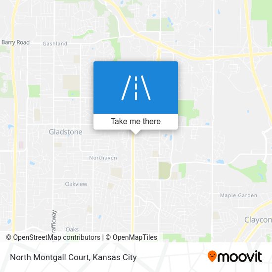 North Montgall Court map