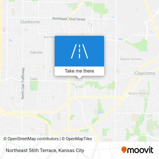 Northeast 56th Terrace map