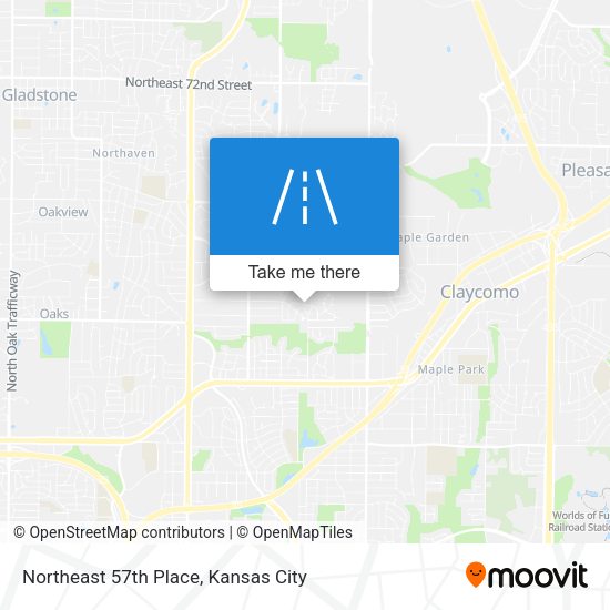 Northeast 57th Place map