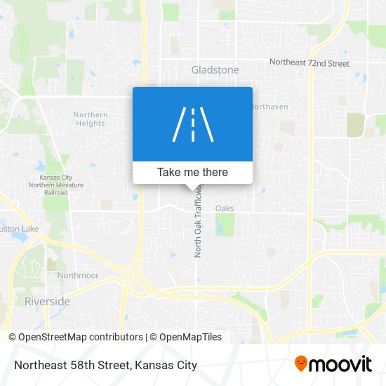 Northeast 58th Street map