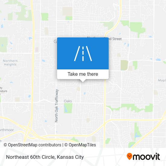 Northeast 60th Circle map